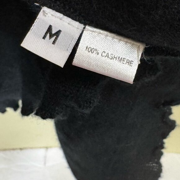 Snapdragon 100% Cashmere Cardigan Knit Sweater Duster Coat Lightweight Ruffle M - Picture 11 of 16